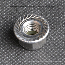 Carbon Steel, Zinc Plated Flange Lock Nut, DIN985 (for Anchor Bolt)